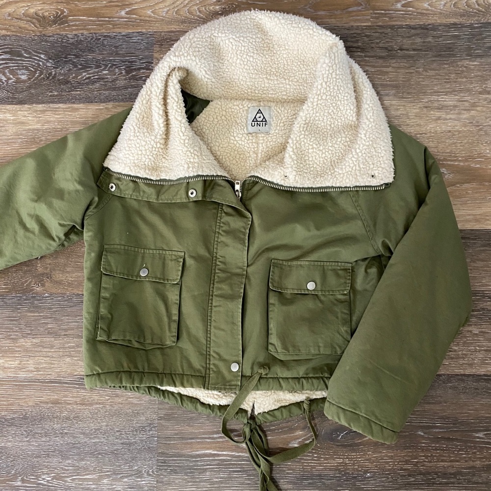 UNIF Sherpa Lined Bomber Jacket